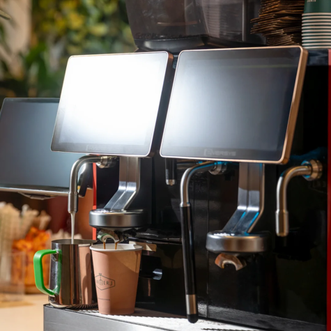 Enigma kaffemaskin i en restaurang